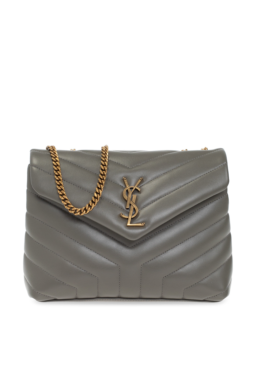 Grey Loulou Small shoulder bag Saint Laurent VbjdevelopmentsShops Finland loose fitting trousers saint laurent trousers